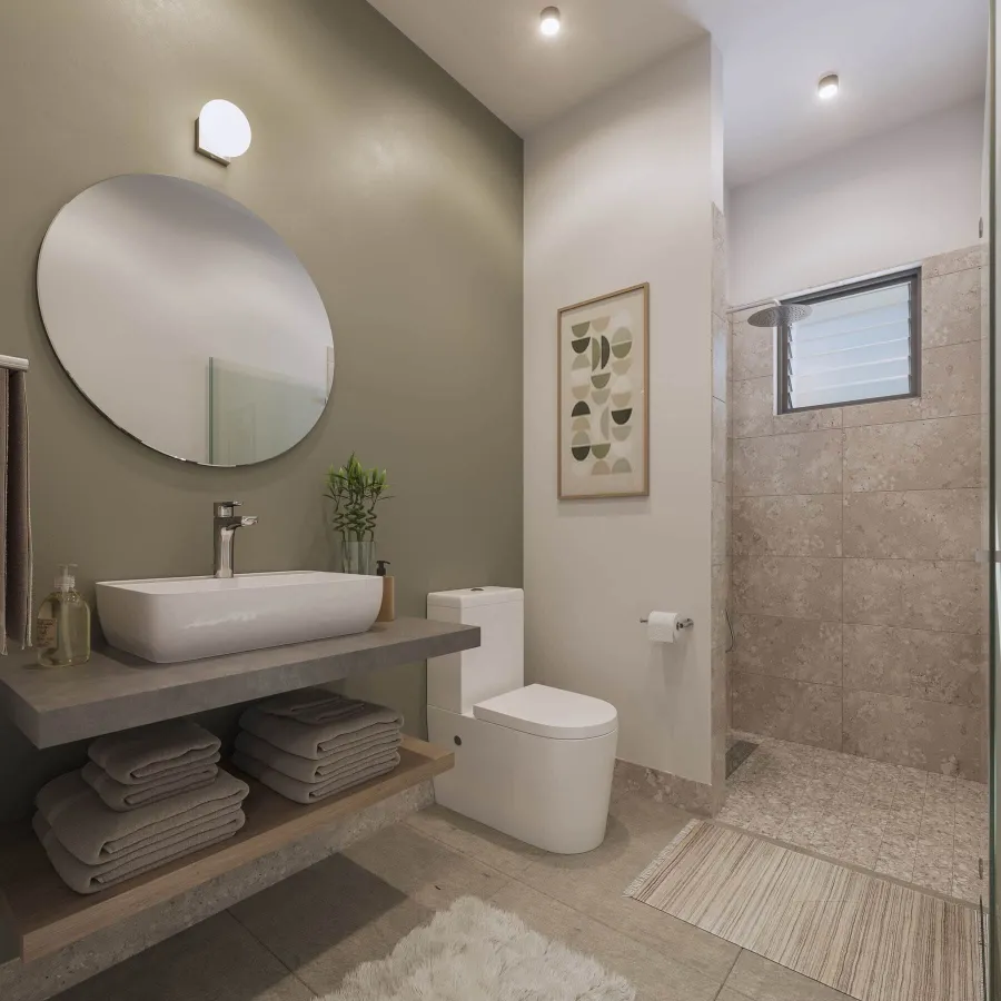 Appartement Indigo Phase 2, salle de bains
