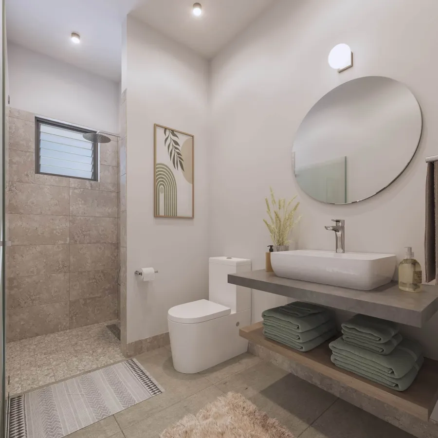 Appartement Indigo, salle de bains