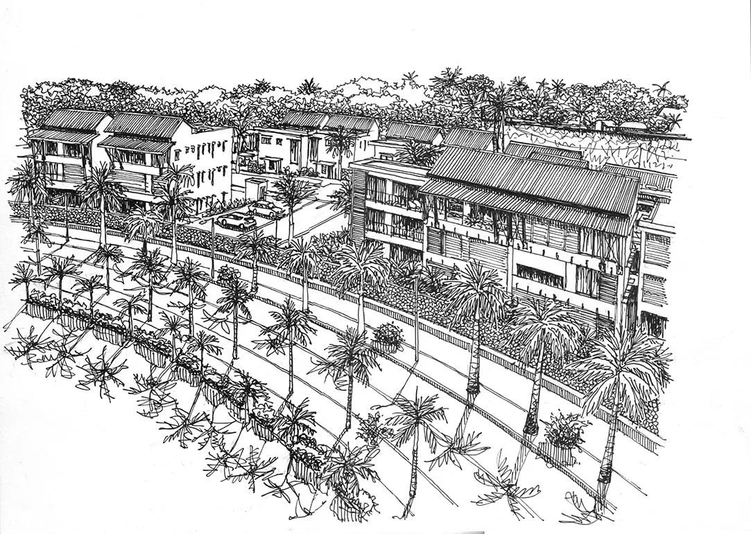 Dessin de Mango Village par Florent Beusse