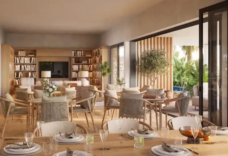 Le salon du clubhouse des résidents