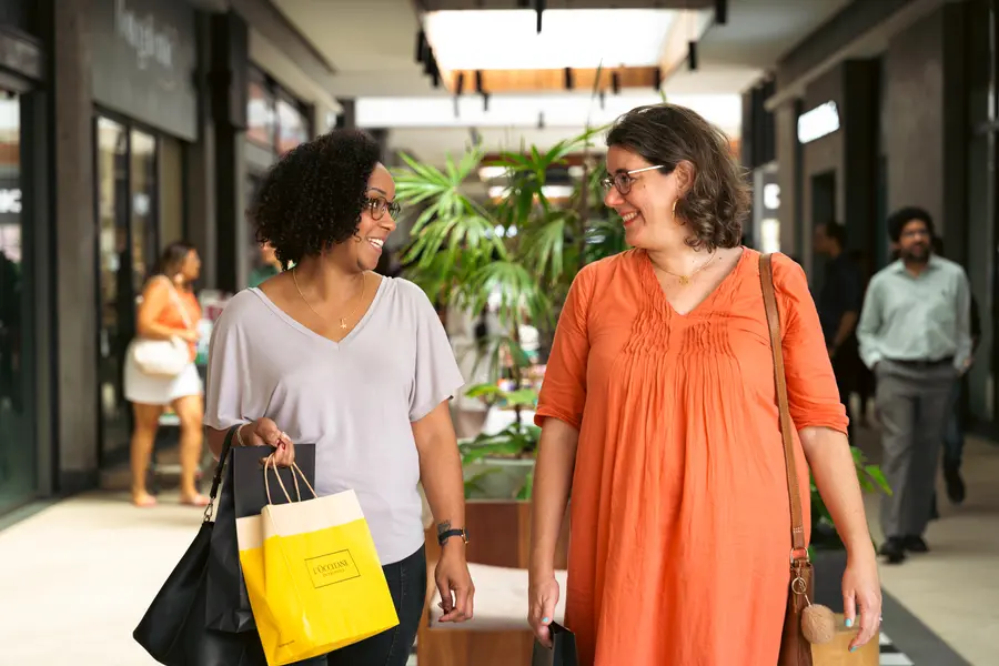 Mahogany shopping promenade